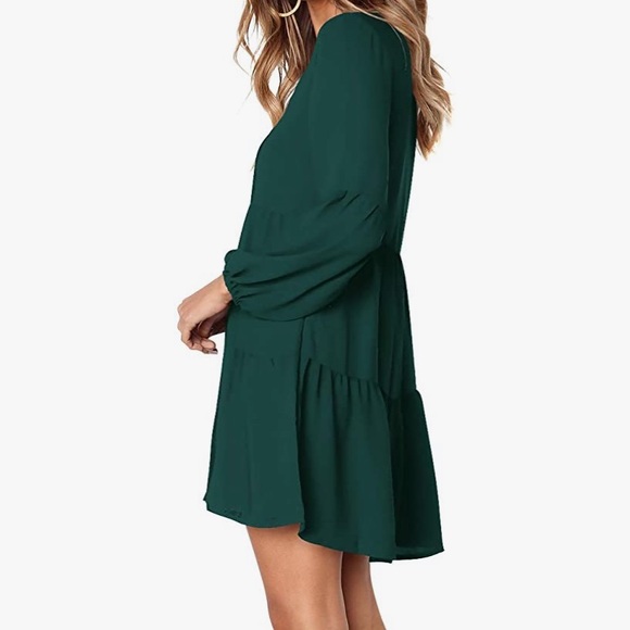 Green flowy dress - Picture 3 of 5